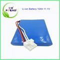 Customized li-ion type battery pack12v 10ah 2