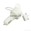 2 in 1 in car charger, multifunction in