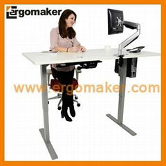 electric height adjustable desk sit stand desk