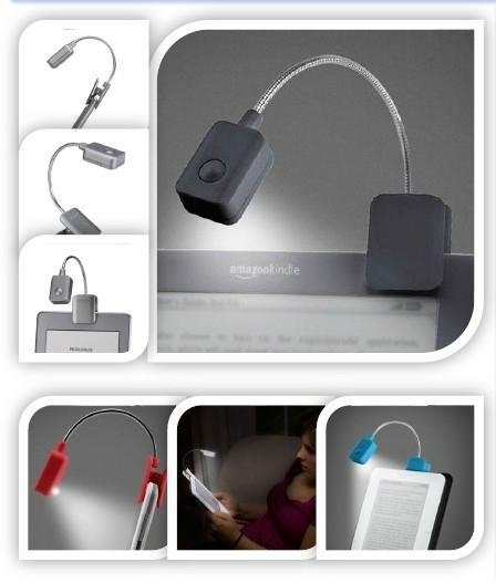 Booklight Led Ebook Light Mini Flexible Bright clip-on Book Reader Reading Desk 