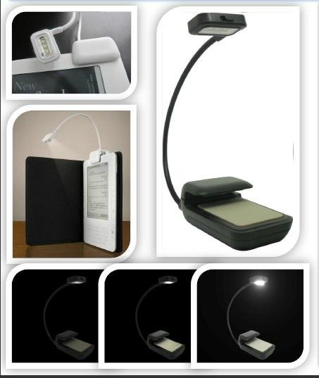 Kindle 3 LED Light Clip-On Ebook Reading Lamp Booklight Book Reader Mini Flexibl 2