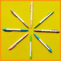 Promotional plastic advertising ball point pen with logo 1