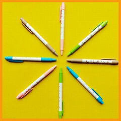 Promotional plastic advertising ball point pen with logo