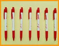 Promotional plastic advertising ball point pen with logo 5