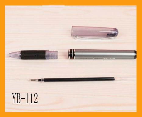 Plastic gel ink pen with cap YB-112 5