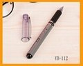 Plastic gel ink pen with cap YB-112 4