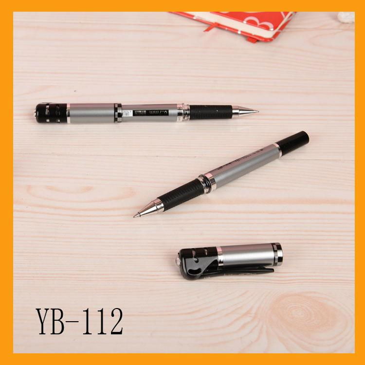 Plastic gel ink pen with cap YB-112 2