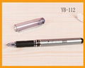 Plastic gel ink pen with cap YB-112 3