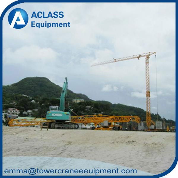 QTK2510 Fast self erecting tower crane with 25m jib boom  2