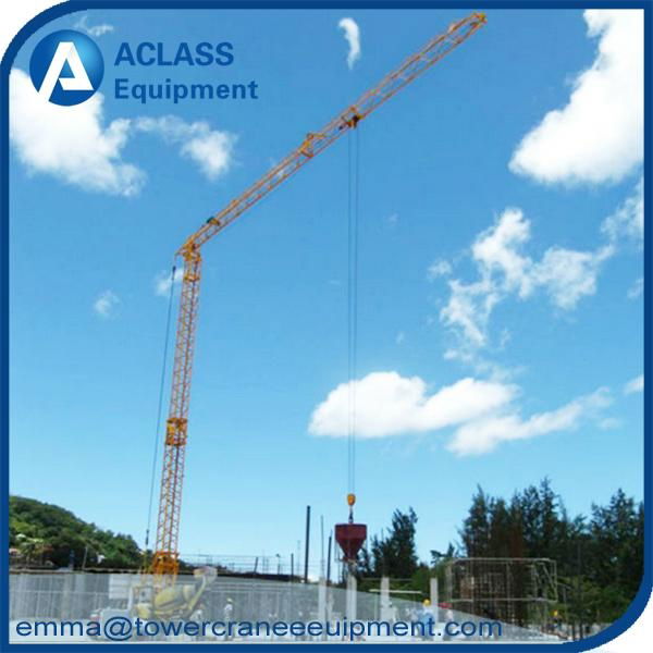 QTK2510 Fast self erecting tower crane with 25m jib boom  3