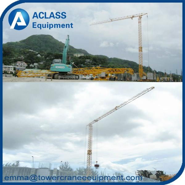 QTK2510 Fast self erecting tower crane with 25m jib boom  4