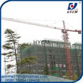 qtz125 tower crane with 50 meters lifting height and 10t lifting capacity