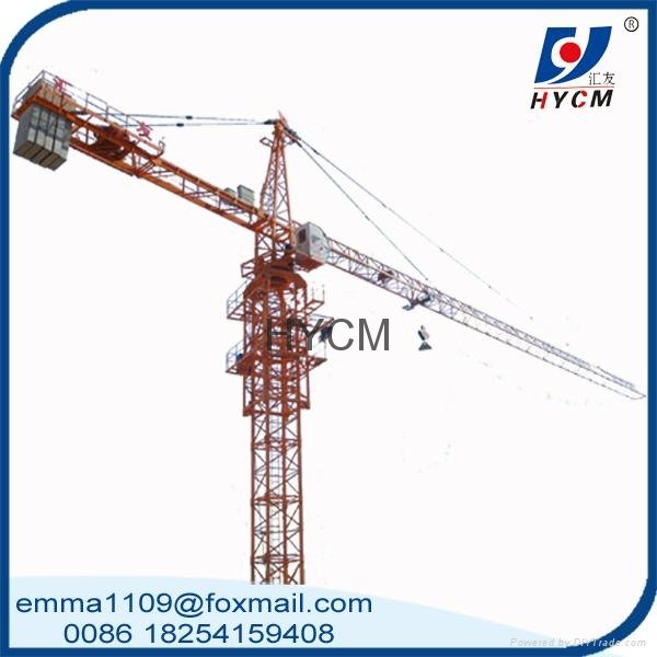 Small Top Slewing 2.5t Building Tower Crane 800kg tip load 2