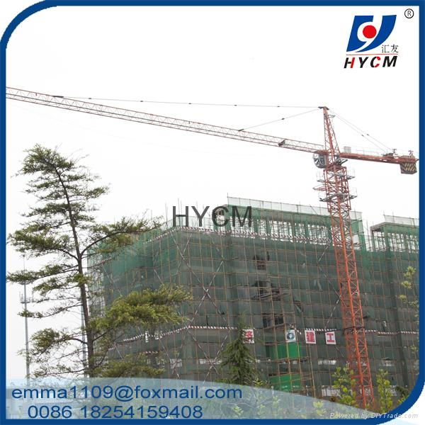 Small Top Slewing 2.5t Building Tower Crane 800kg tip load 3