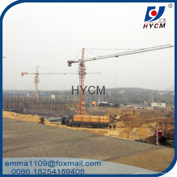 Small Top Slewing 2.5t Building Tower Crane 800kg tip load 4