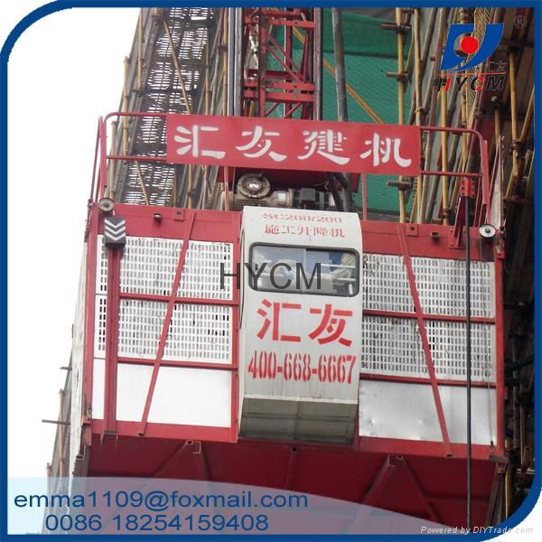 1000kg single cab operation construction building elevator hoist 3