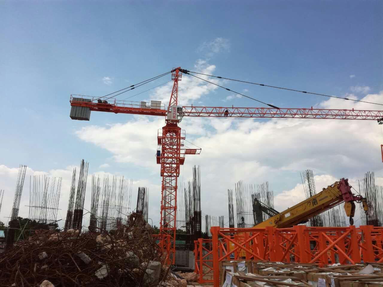 Hot TC6012 Tower crane 6T or 8t Load 60M jib length