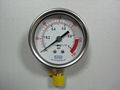 Semi-steel dual scale pressure gauge