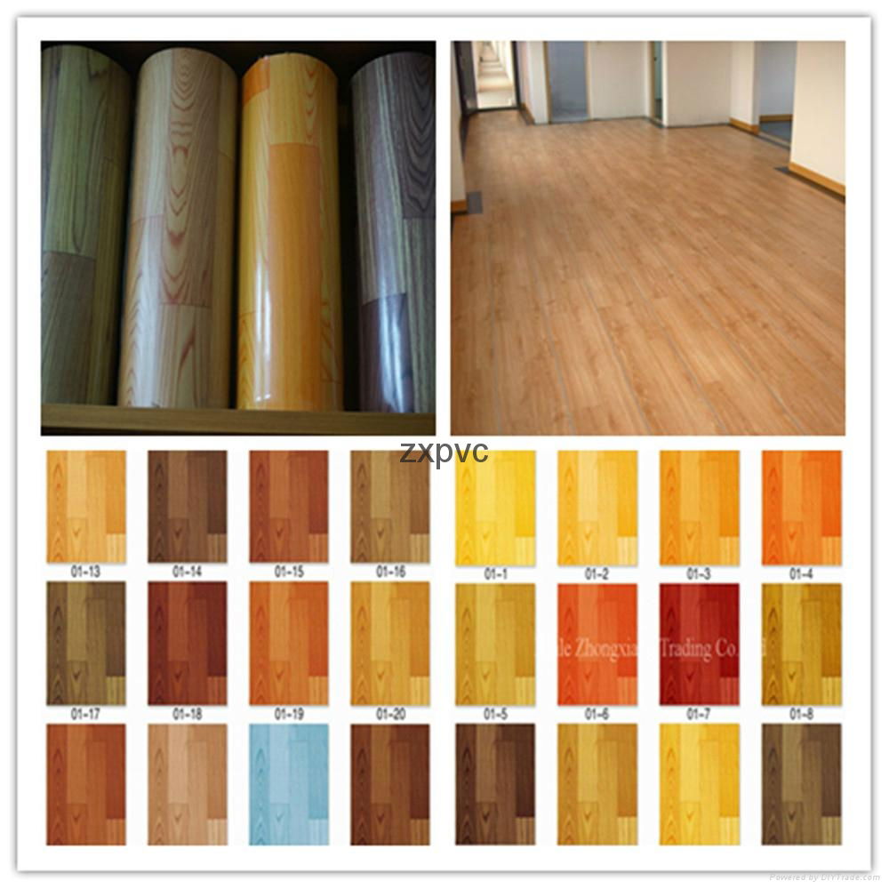 0.75mm*2m pvc felt backing pvc flooring roll