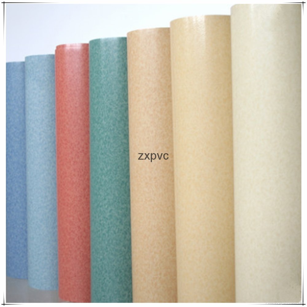 simple color surface treatment pvc flooring 2