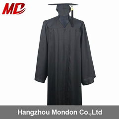 US/UK Navy Blue Matte Graduation Gown and Cap 