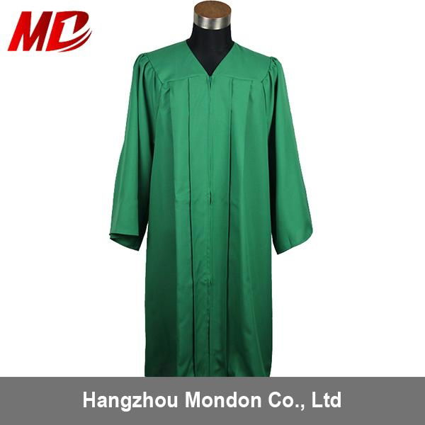 Wholesale Emerable Green Graduation Gown Matte 2