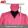 Wholesale New style High School Cap And Gown Matte Pink 5