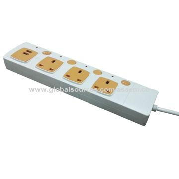 Extension socket with USB charger  2