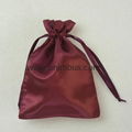 Factory Price Promotion Customized Drawstring Satin hair Bag Shoe Packaging Sati 1