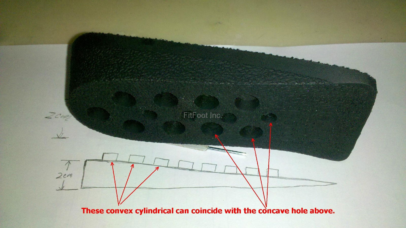 Height increasing half insoles (Sectional Type) Height adjustable 3