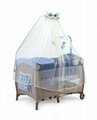 2015new model European standard baby playpen with wheels and canopy luxury baby  3