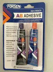 Two component super AB adhesive, two component acrylic adhesive