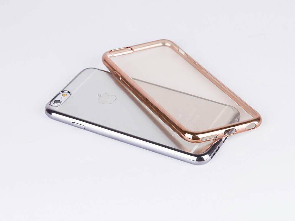 2015 Best Selling electroplating clear tpu mobile phone case for iphone 6 6 plus