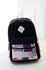 Lovely casual canvas women backpack bag