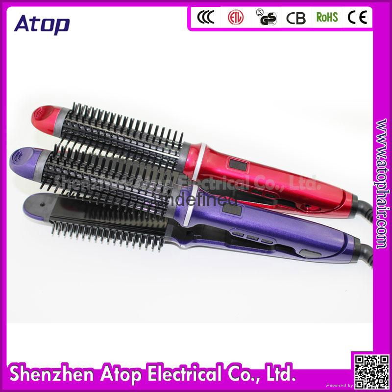 Professional Ceramic Tourmaline Hair Straightener Rolling Hair Straightener  4