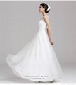 Spring and Summer fashion shoulder lace floor length wedding dress 145  1
