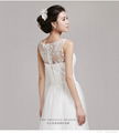 Spring and Summer fashion shoulder lace floor length wedding dress 145  4