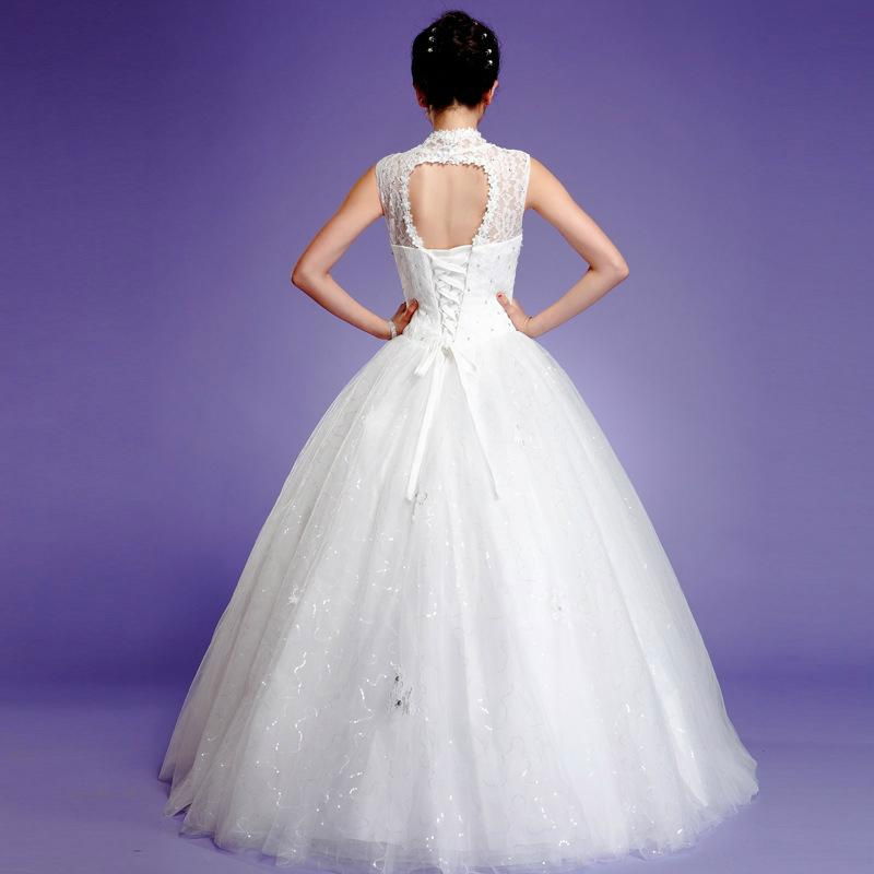 spring word shoulder princess elegant and stylish simplicity  wedding dress 3