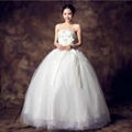 Luxury spring bridal gown Bra straps floor length thin wedding dress 32  1