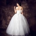Luxury spring bridal gown Bra straps floor length thin wedding dress 32  2