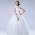 Luxury sleeveless shoulder beaded lace tutu lavish wedding dresses 37