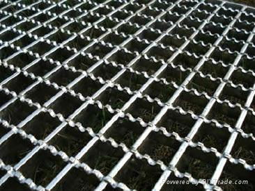 Press-locked grating