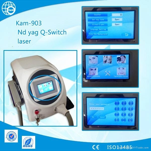 ND Yag Q switched laser tattoo removal machine 4