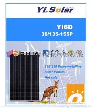 150W Solar Panel Poly crystalline IEC CEC TUV