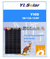 150W Solar Panel Poly crystalline IEC CEC TUV