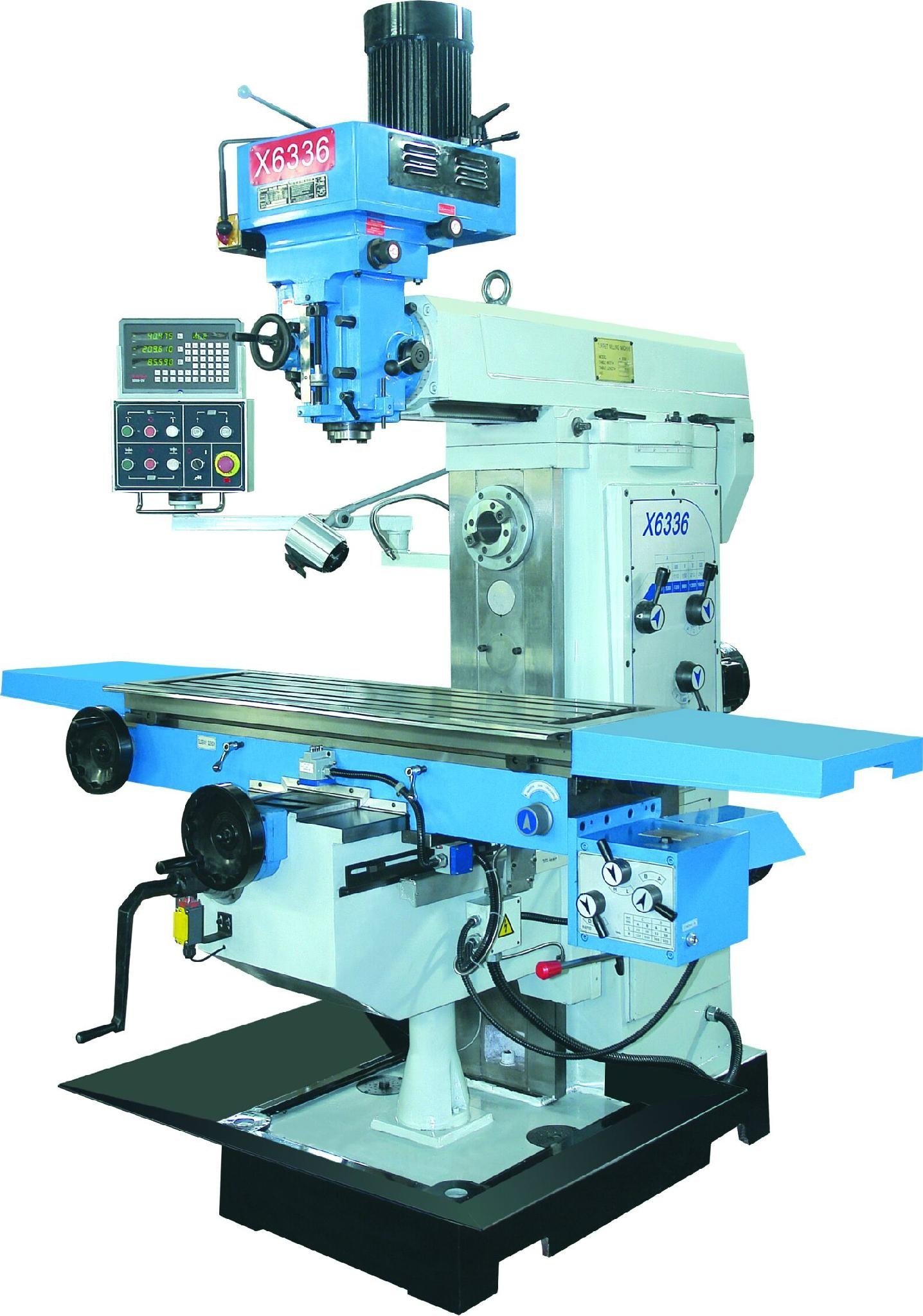 Cheap universal milling machine with DRO at all axies 5