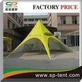 Luxurry single top 14m aluminum star shade wedding tents with logo printing 1