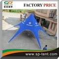 Luxurry single top 14m aluminum star shade wedding tents with logo printing 2