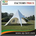 Luxurry single top 14m aluminum star shade wedding tents with logo printing 3