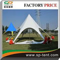 Luxurry single top 14m aluminum star shade wedding tents with logo printing 5